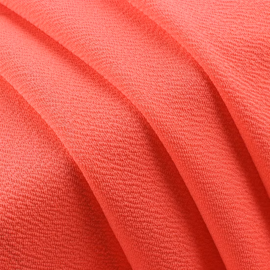 Tela jacquard de punto de arroz sólido con textura Spandx de poliéster Kara de arroz color liso